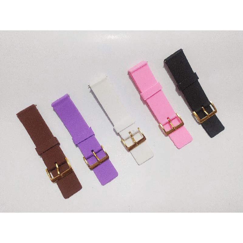 strap Rubber tali jam tangan 22 mm 5 warna real pict