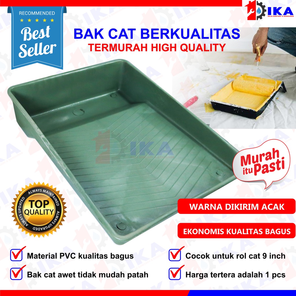 BAK CAT KAKI LUAR PLASTIK KUAT TEBAL / UNTUK TEMPAT ROLL TEMBOK MINYAK KAYU CAIRAN WADAH BAKI PVC