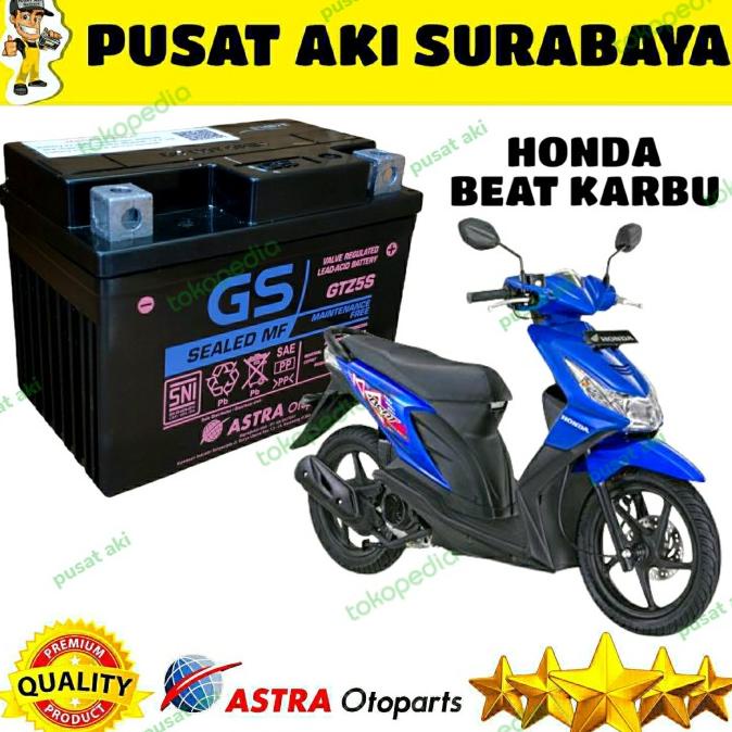 Promo Original Aki Gel Gs Astra Honda Beat Karbu New Absolute Revo 110 Debezzz