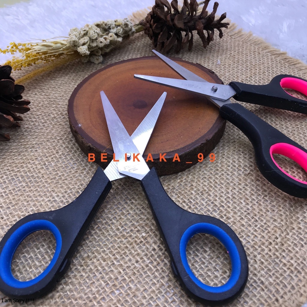 GUNTING TANGGUNG WARNA TAJAM MURAH MEREK MONTANA M2000 / MONTANA SCISSORS / M2000 SCISSORS / GUNTING RENTENG ISI 12 PCS / SCISSORS