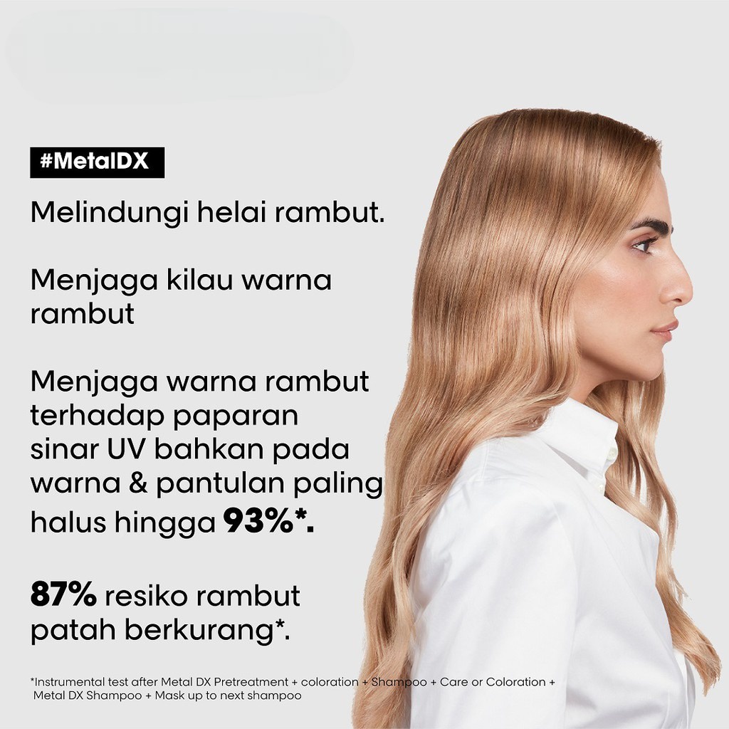 LOREAL Serie Expert Metal DX Hair Mask - Masker Perawatan Nutrisi Rambut Berwarna Diwarnai Patah 250 ml