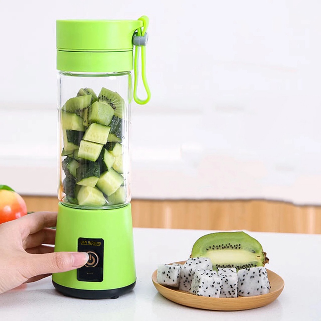 Blender Juice Portable USB 6 Mata Pisau Portable Mini Mixer Smoothie Maker