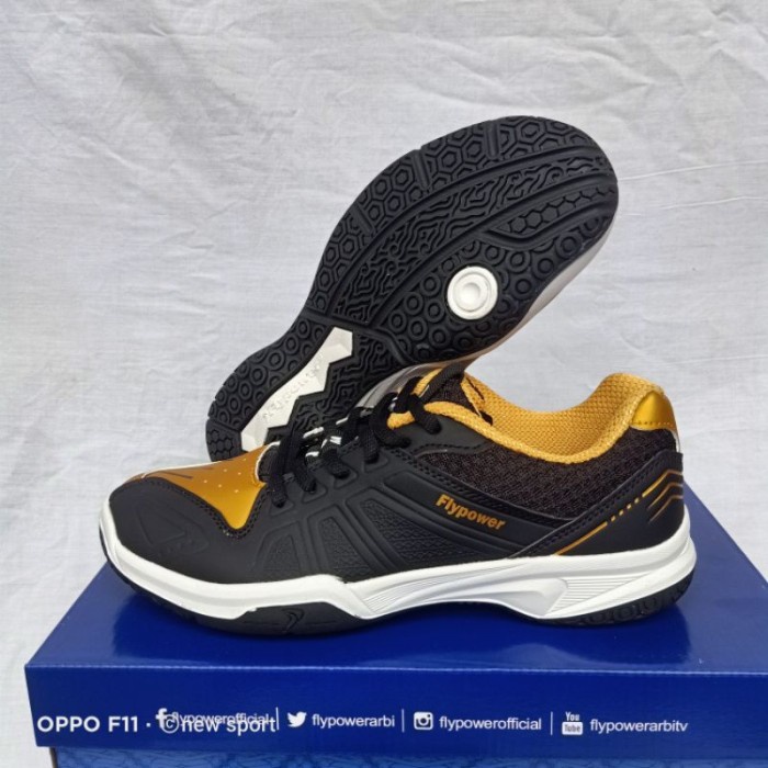 {MentariStore} Sepatu flypower kalasan 04 neo - black/gold 40 Murah