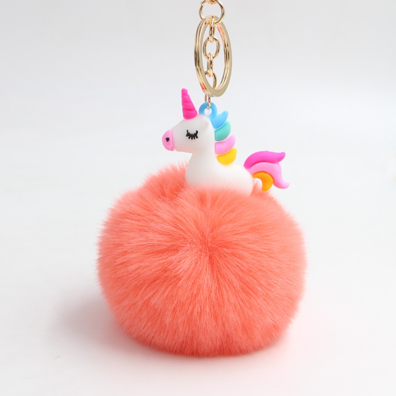 Aksesoris Tas FitBags CC007 - Gantungan Kunci Pom Pom Bulu Mainan Tas