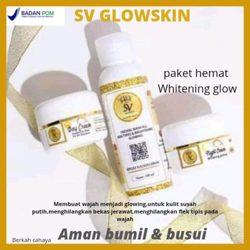 Paket hemat sv glowskin||Skincare wajah aman bumil dan busui ||Skincare sv glowskin untuk mengglowin