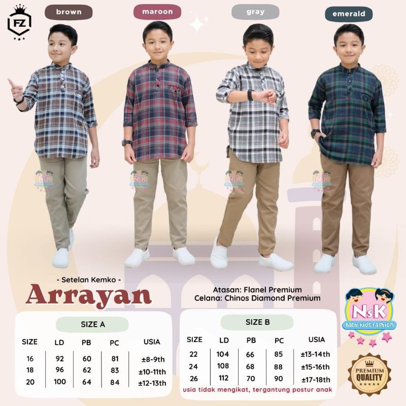 ARRAYAN SETELAN KEMKO ANAK BY NSK