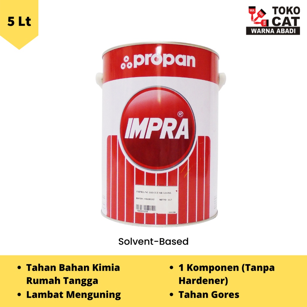 PROPAN IMPRA MELAMINE CLEAR NC 141 5 LITER
