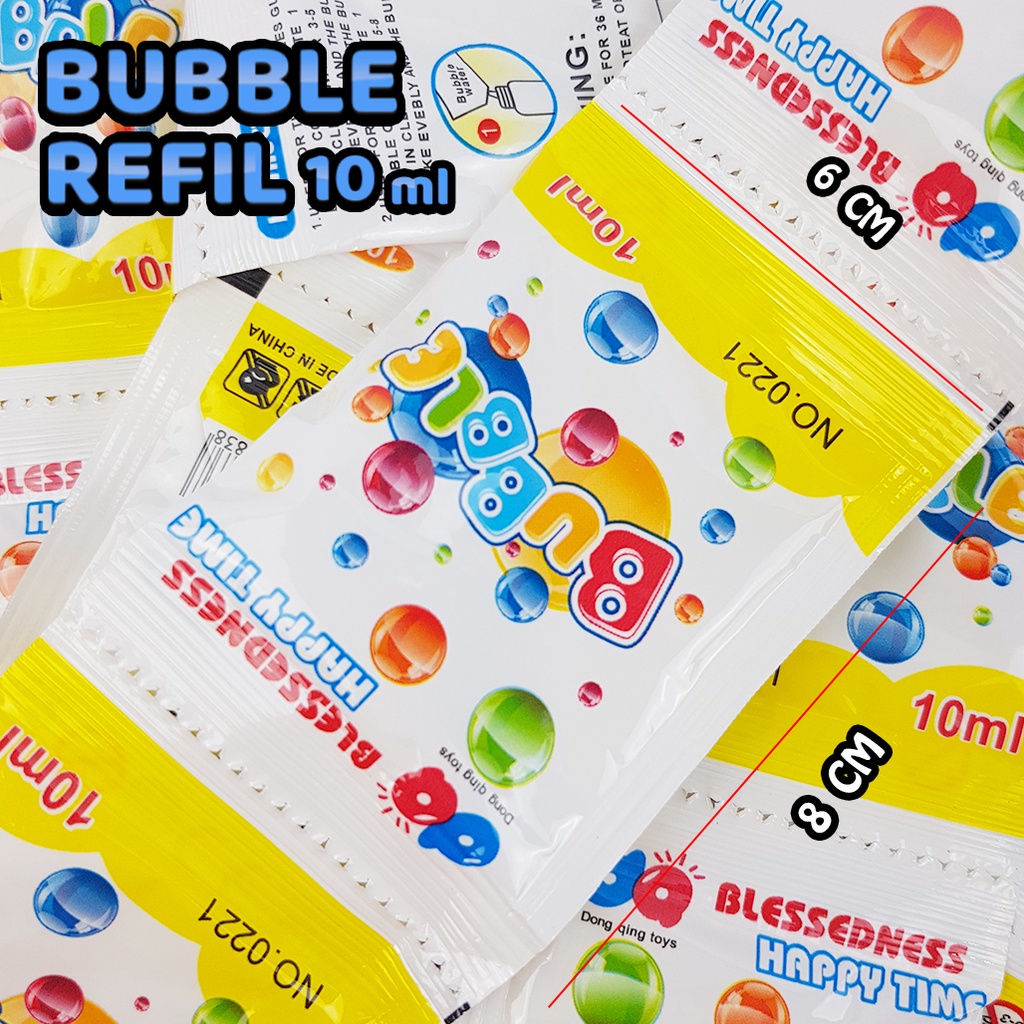 (BISA COD) Sekawantoys BUBBLE LIQUID  CONCENTRATE 10ML/ Cairan bubble / Air Sabun/ Refill Gelembung Busa / Bubble gun Bubble kamera /Refill Konsentrat Bubble Sachet