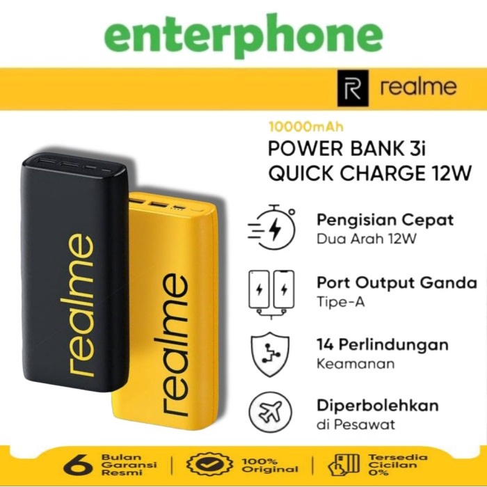REALME POWERBANK 3I 10000MAH GARANSI RESMI