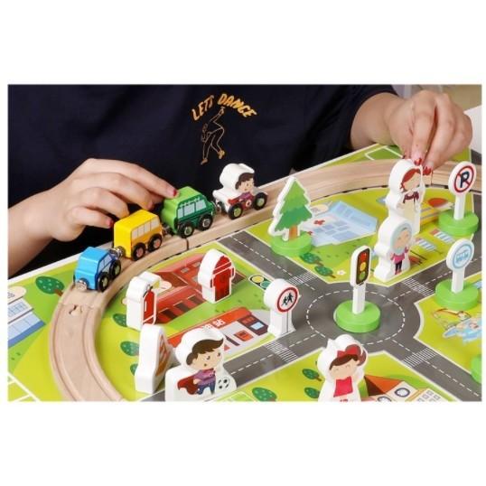 

WOODEN train 36 pcs
