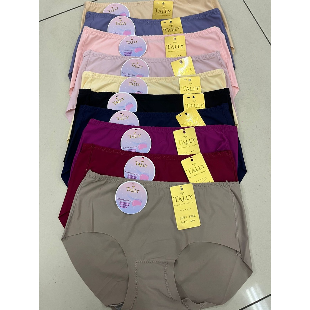 CD CELANA DALAM 344 TALLY - CD Celana Dalam Seamless Tanpa Jahitan TALLY 344 Asli Tally CD / Celana Dalam Seamless C 344 Celana Tanpa JahitanCelana dalam Tally 344 SEAMLESS - BISA PILIH WARNA  Celana dalam Tally 344 SEAMLESS - BISA PILIH WARNA