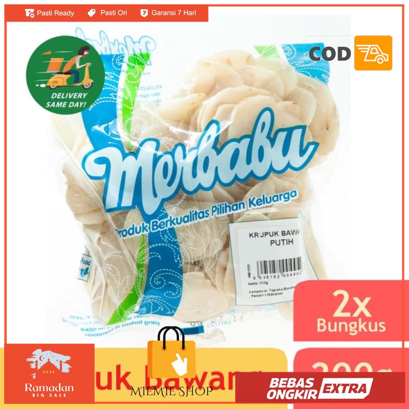 

Merbabu Krupuk Bawang Putih 200g x 2Pcs Bisa Same Day Delivery
