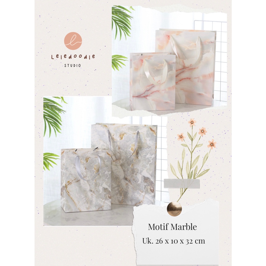 

Leledoodle - PREMIUM Paper Bag Marble Motif Marmer | Gift Bag | Tas Tenteng | Shopping Bag | Tas Hampers | Goodie Bag | Kantong Kado Tenteng | Kantong Tas Ribbon | Paper Bag Ulang Tahun | Paper Bag motif
