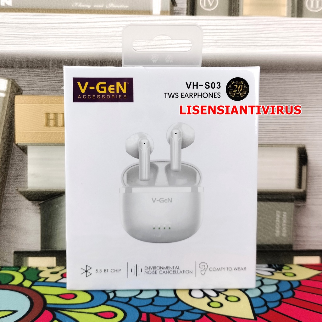 TWS VGEN Earphone V-GeN TWS VH-S03 Wireless ENC Type C Bluetooth