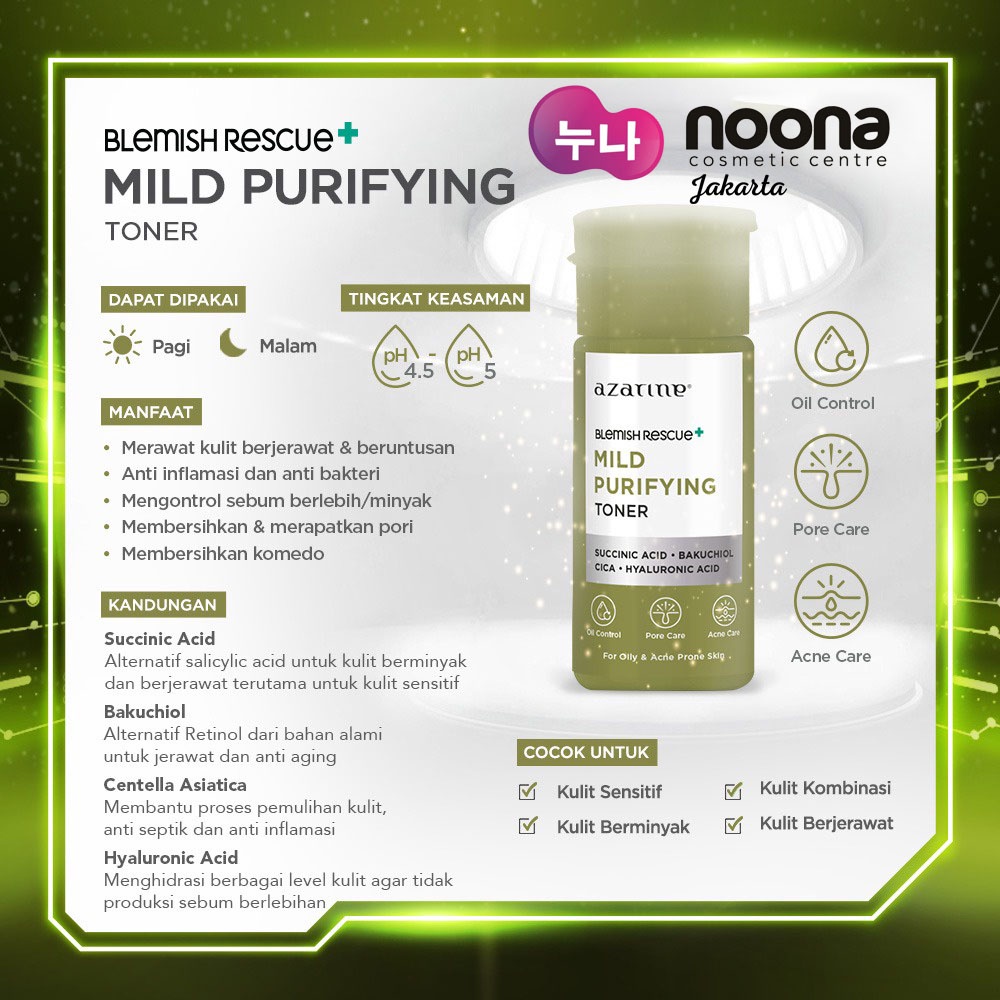 AZARINE BLEMISH RESCUE MILD PURFYING TONER 90ML