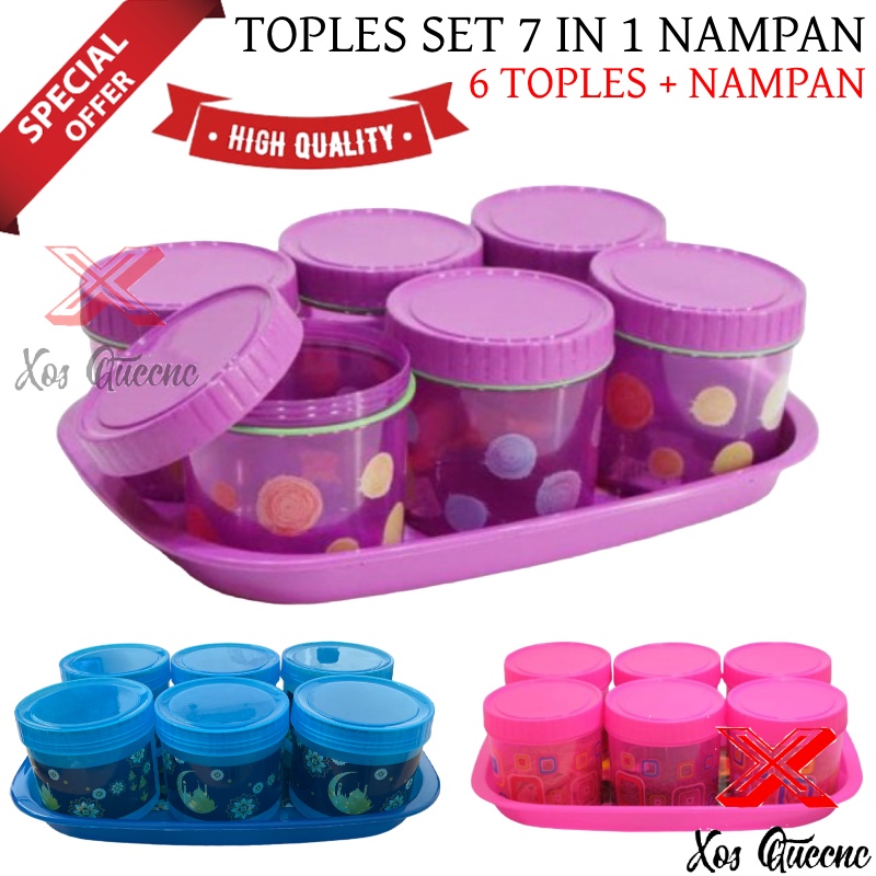 [XOQ] TONAM 7 IN 1 / TOPLES KUE SET 7 IN 1 / TOPLES LEBARAN / TOPLES BULAT / TOPLES NAMPAN CALISTA / TOPLES KUE / TOPLES NAMPAN LEBARAN