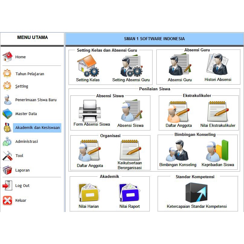 Software Management Akademik Sekolah (FULL VERSION)