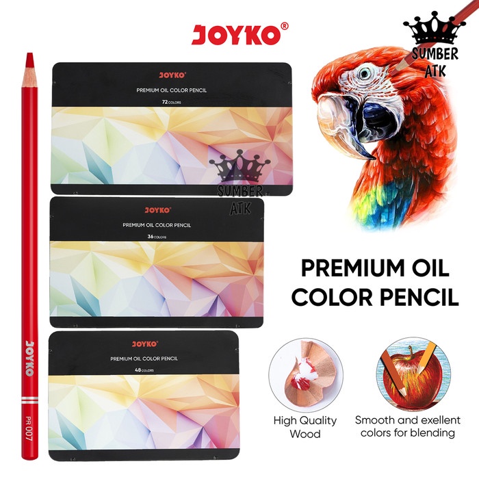 

Terlaris Premium Oil Color Pencil Pensil Warna Joyko Cp-Tc126