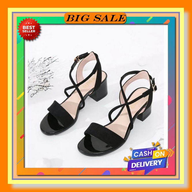 New Sendal Wanita Hak Tahu Sepatu Wanita Heels Sandal High Heel Tali Emas High Heels Hak Tahu Premiu