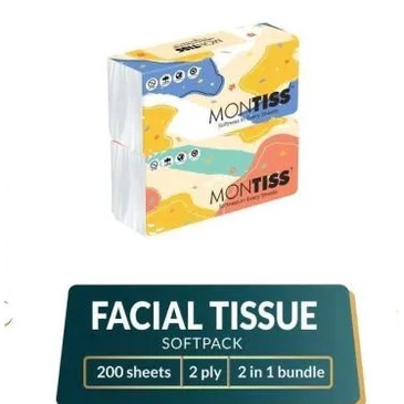 Tissue Kering Montiss 200 Sheets - 2ply