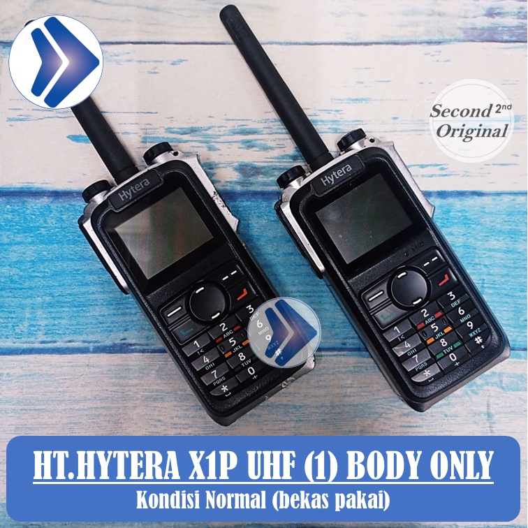 HT.HYTERA X1P UHF 1 SECOND KONDISI NORMAL BODY ONLY SEPASANG (2UNIT)