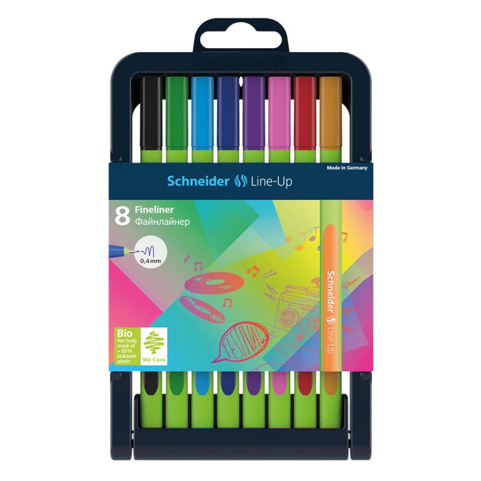 

Schneider Line-Up Fineliner 8 Colors Set 0.4mm