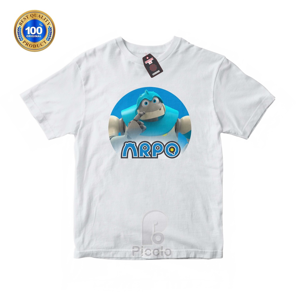 (FREE NAMA) BAJU KAOS ATASAN ANAK MOTIF KARTUN ARPO THE ROBOTS FOR ALL KIDS UNISEX Bahan COTTUN