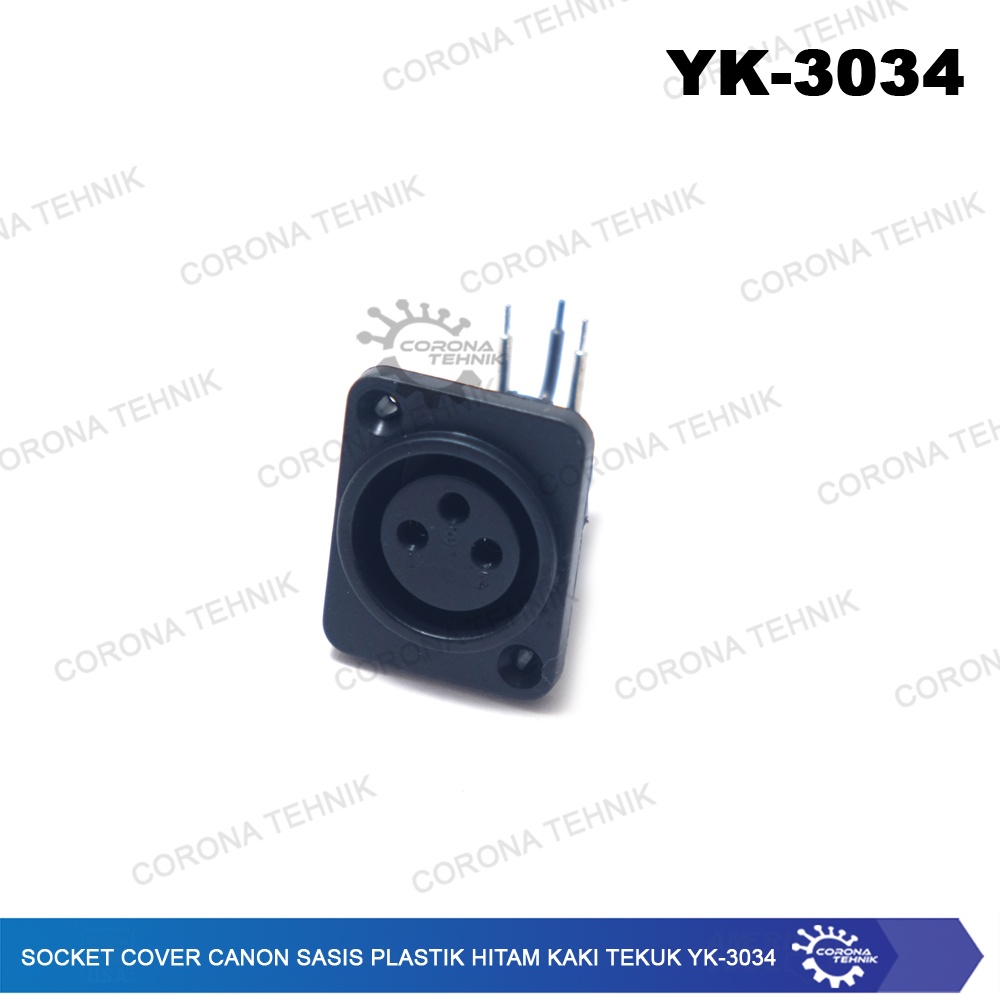 Canon Sasis Plastik Hitam Kaki Tekuk YK-3034 Socket Cover