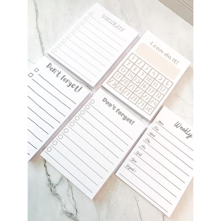 【GOGOMART】Kertas Memo Memopad Memo Notepad / Memo Catatan Bukan Sticky Notes Tempel