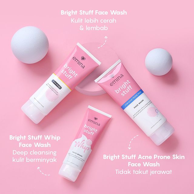 Emina Bright Stuff  Series /Moisturizing Cream / Micellar Water / Loose Powder