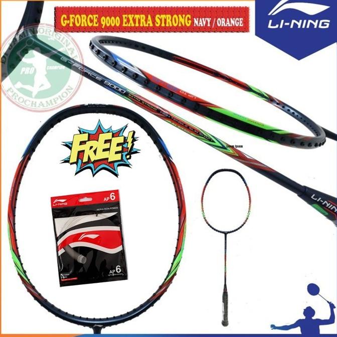 LINING G FORCE 9000 EXTRA STRONG RAKET LINING RAKET BADMINTON ORIGINAL