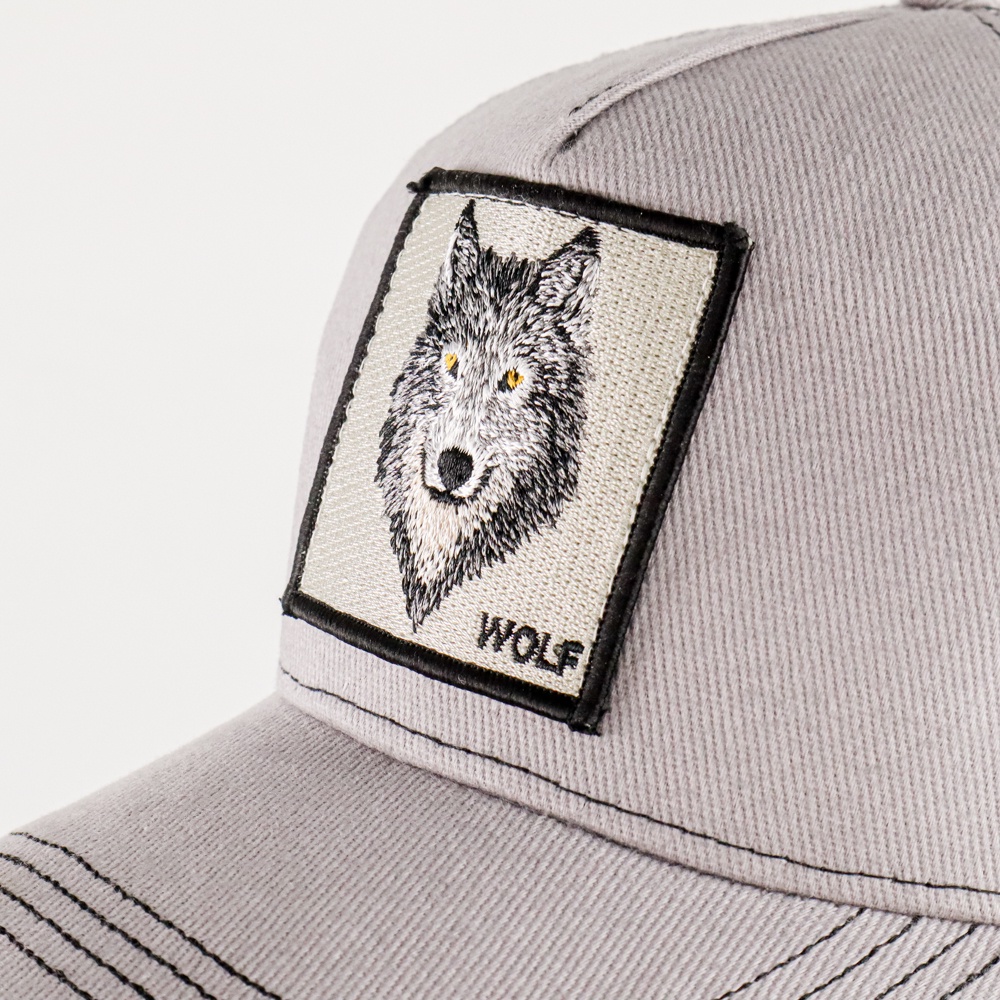 Rhodey Topi Trucker Baseball Wolf Quick Drying Mesh - DH-YK - Gray