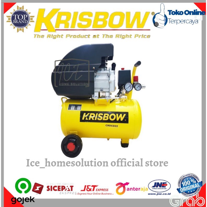 Krisbow Kompresor Angin 2hp 24l 8bar 1ph Crdc022/kompresor