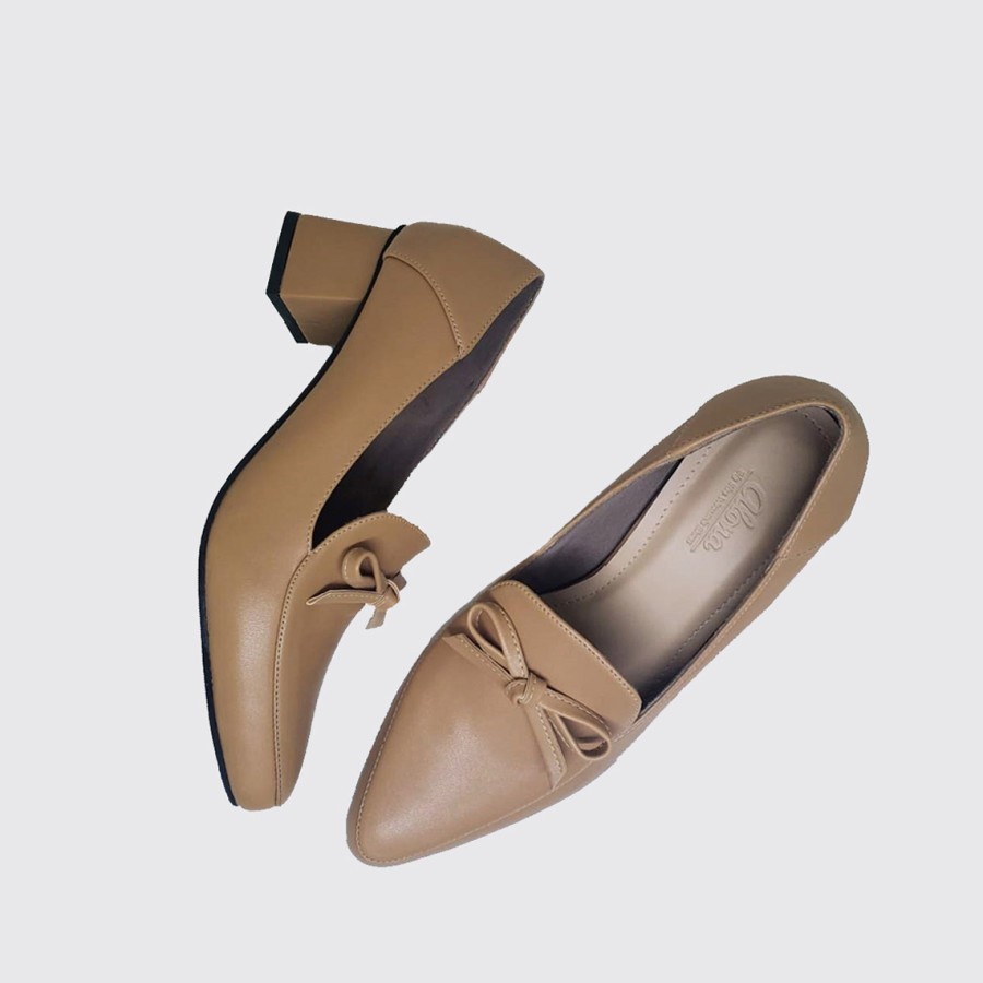 SHERNA X ZAGIB | Sepatu Wanita Pita Big Size Formal / Heels Pantofel Pesta Ukuran Jumbo Impor