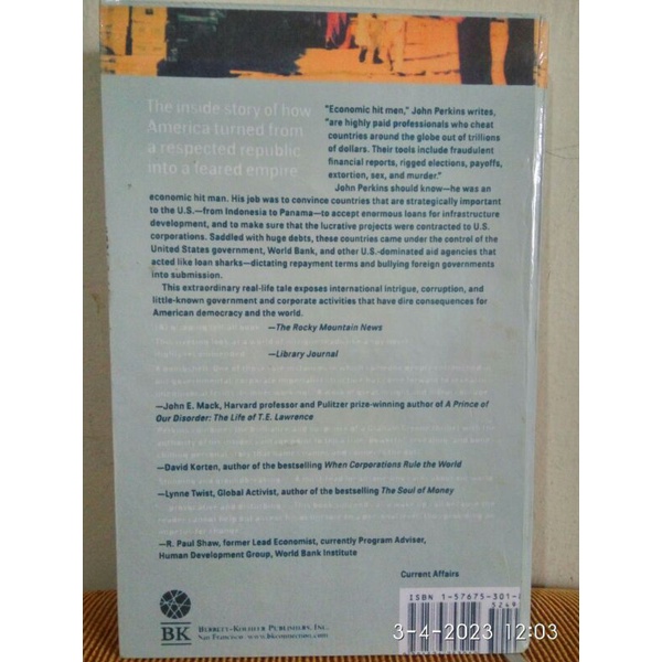 Confessions of an Economic Hit Man by John Perkins
