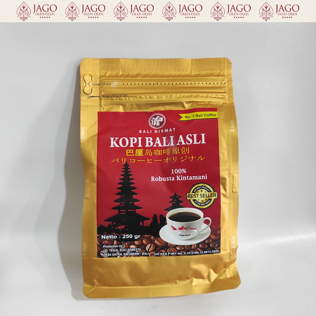 Kopi Bali Asli Kintamani Arabica &amp; Robusta - Bali Nikmat 250gr