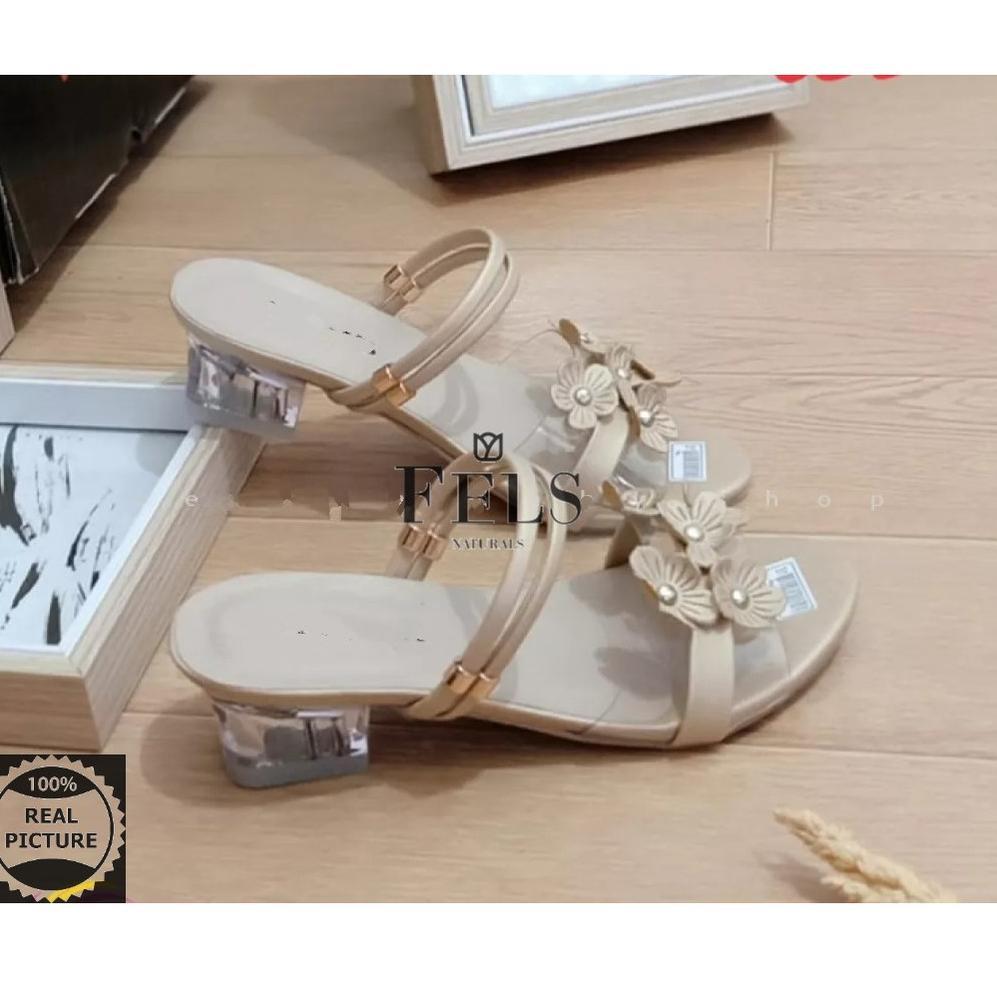 murah sendal hak kaca anak lili belkang