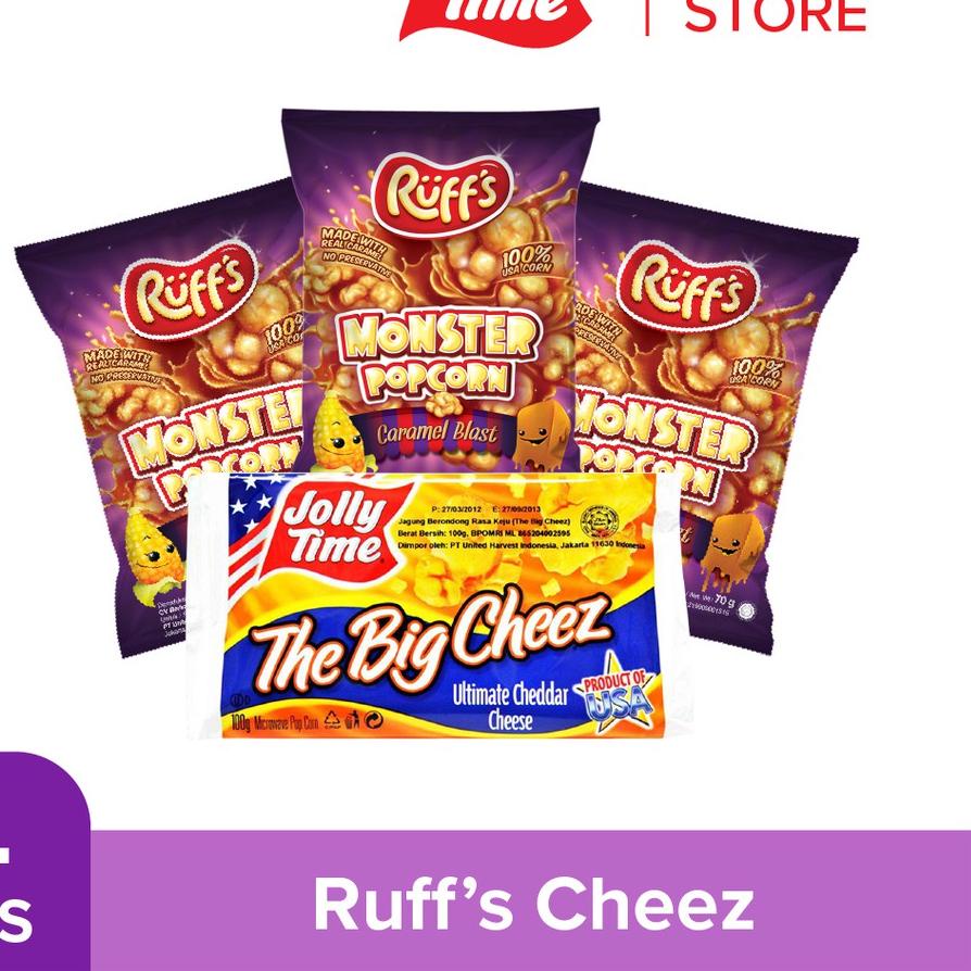 

➱ Paket Ruff's Cheez Popcorn ♩