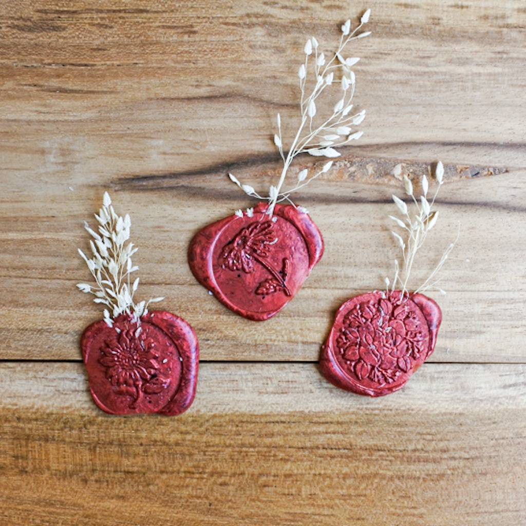 

Wax Seal Flower Journaling Handmade by Herbaria