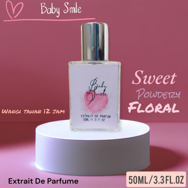 PARFUM WANITA TAHAN LAMA EDT DAN EXTRAIT BABY SMILE 30ML DAN 50ML