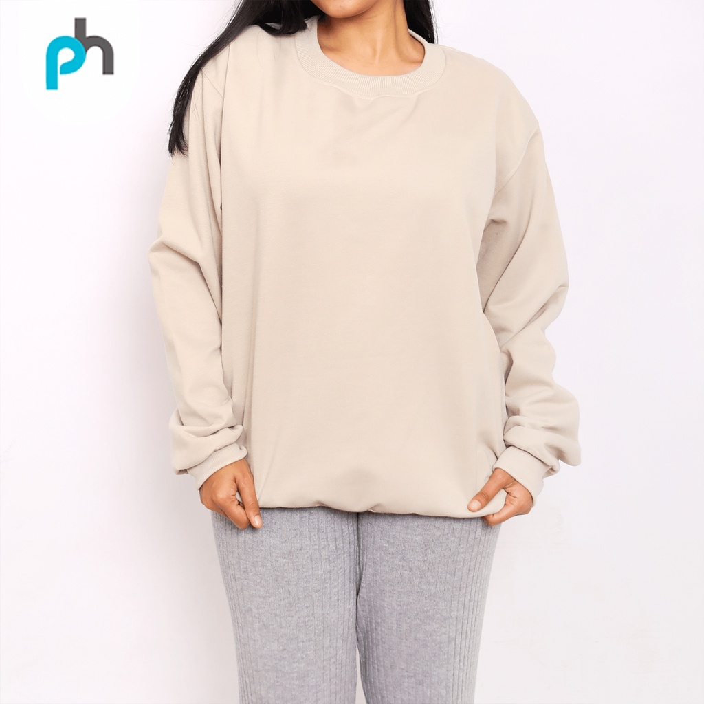 PABRIKHOODIE - BASIC SWEATER POLOS M - XXL {PRIA &amp; WANITA}