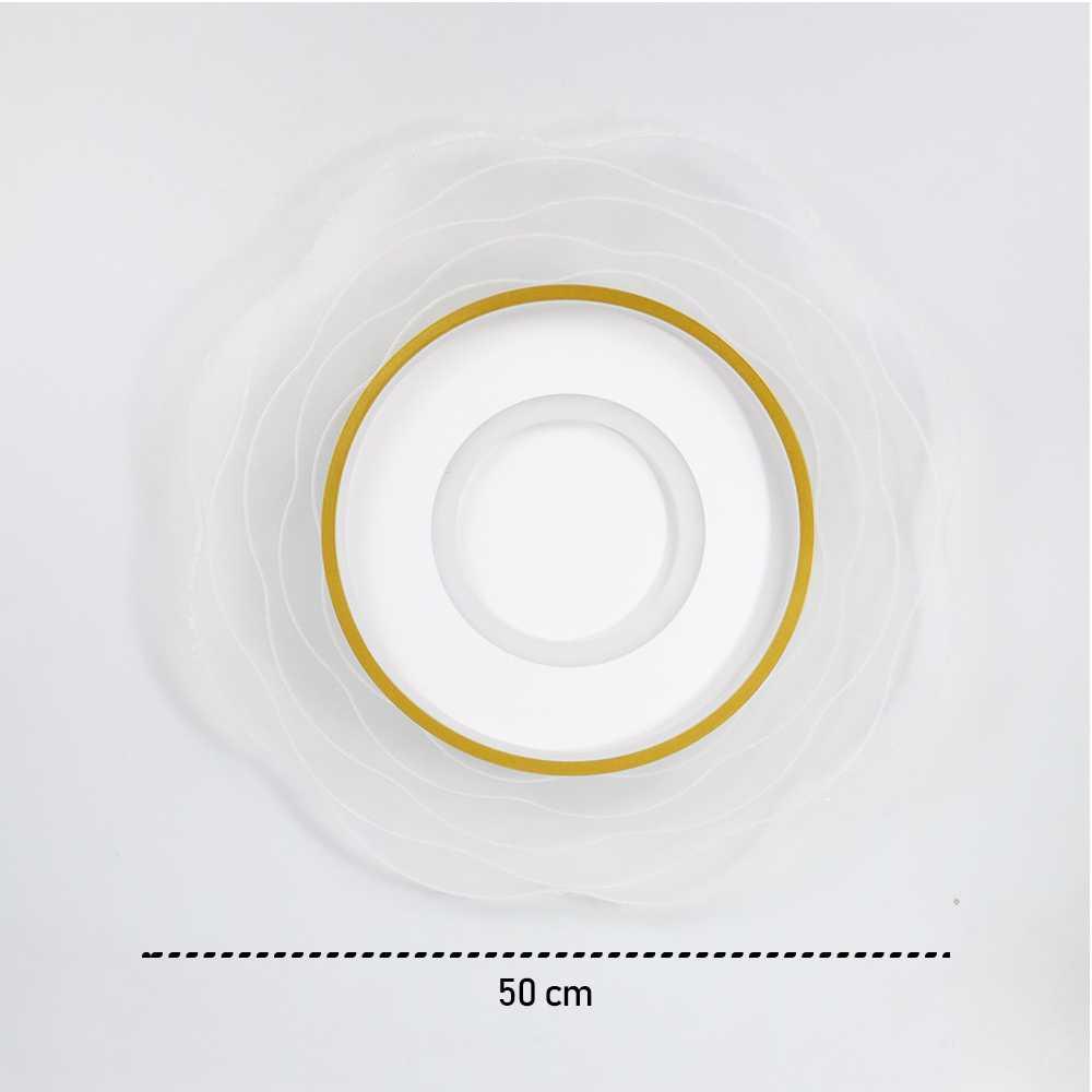 Lampu LED Plafon Ceiling 45W 50 cm Dimmable 3 in 1 Color - W98 - White