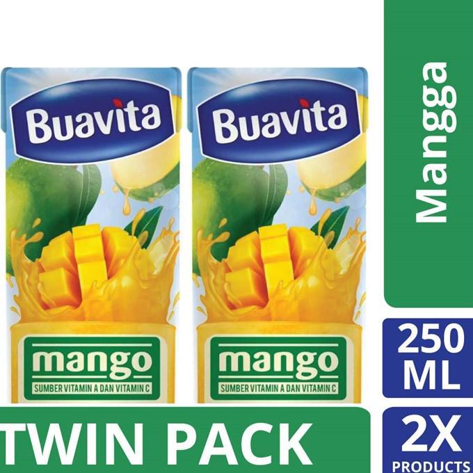 

Terlaris Buavita Mango 250 ml - Twin Pack