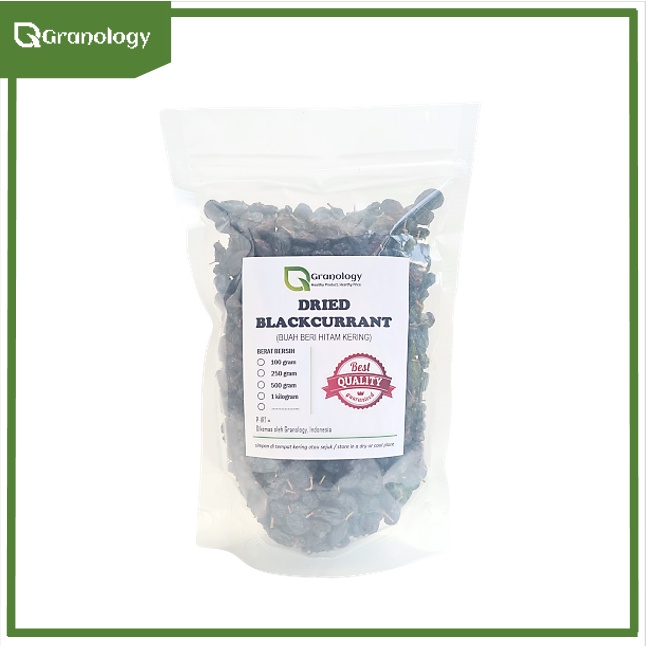 Blackcurrant Kering / Dried Blackcurrant (500 gram) by Granology