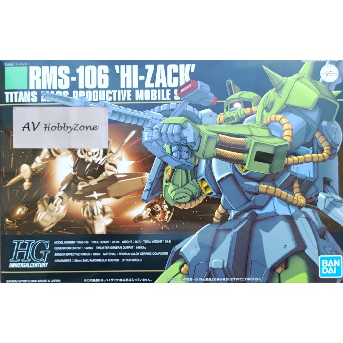 Terlaris Hg Hi Zack Rms-106 (1/144)
