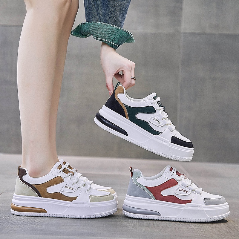 DENDEN.ID Sepatu Sneaker Putih Wanita Fashion Korea Sepatu Casual Import 1050