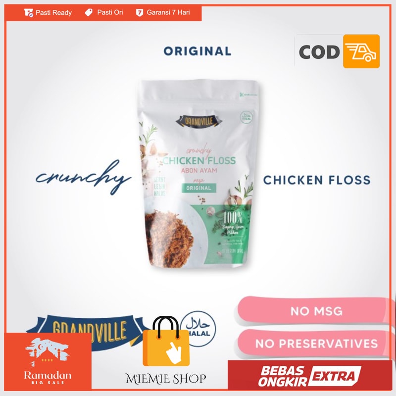 

[PREMIUM] Grandville Abon Ayam Crunchy Single Pack Original