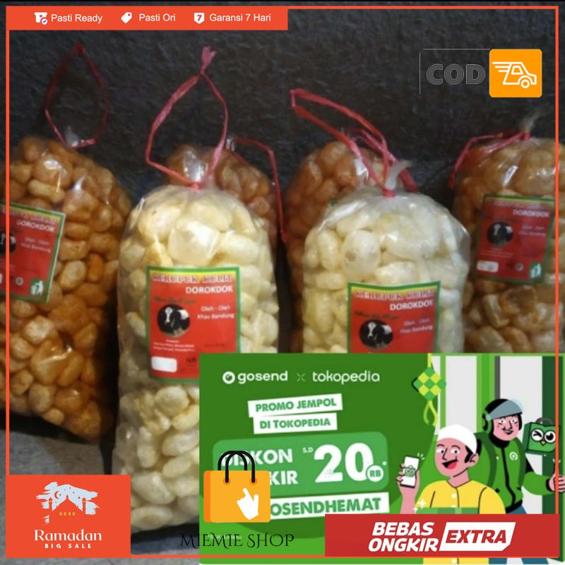 

DOROKDOK KERUPUK KULIT MURAH 250 Gr - original asin