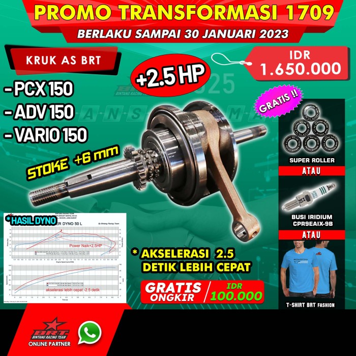 PROMO 1709 KRUK AS RACING BRT HONDA PCX150 - ADV150 - VARIO 150
