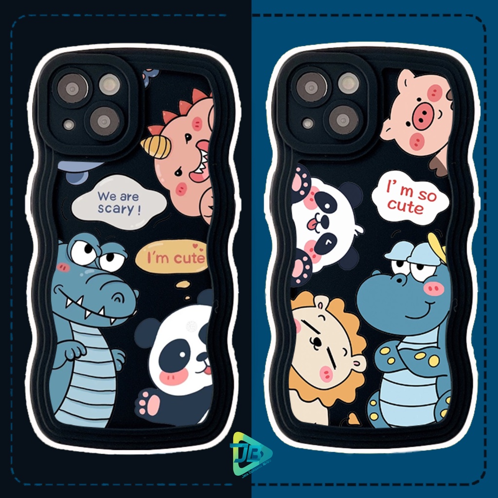 CUSTOM SOFTCASE SILIKON GELOMBANG WAVY CUSTOM ANIMAL FOR SAMSUNG J2 PRIME GRAND PRIME A10 M10 A10S A11 M11 A12 M12 A13 A23 A32 A20 A30 A20S A21S A22 A32 A03S A02S A03 CORE A04 A04E A33 A50 A50S A30S A51 A52 A53 JB8288